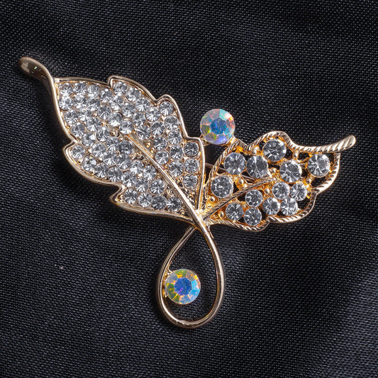 Leaf Golden Brooch