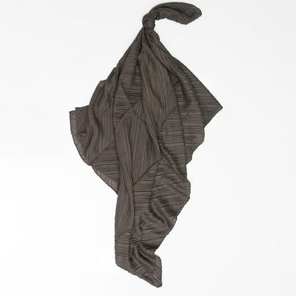 Crinkle Lawn Hijab - Charcoal