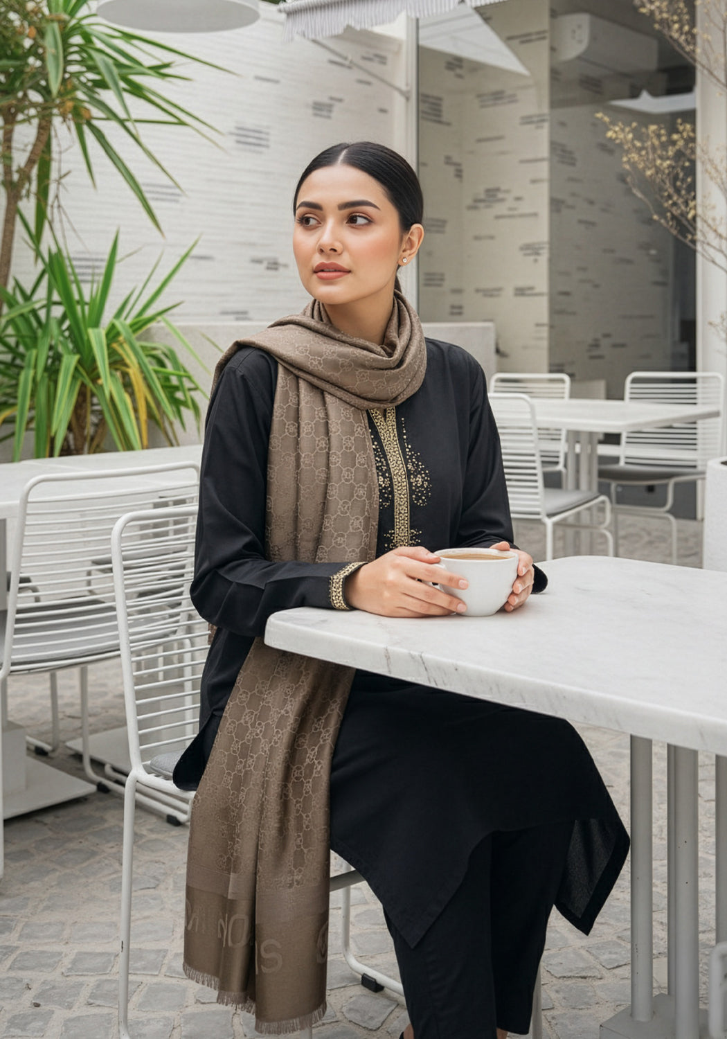 Michael Kors Pashmina Hijab - Dull Golden