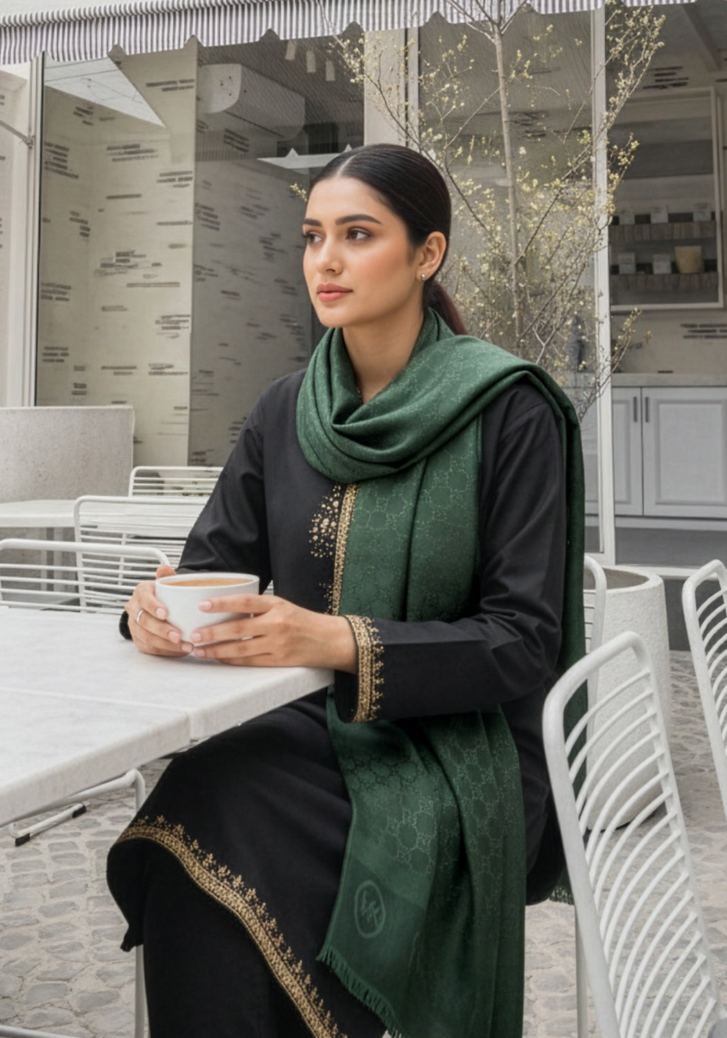 Michael Kors Pashmina Hijab - Green