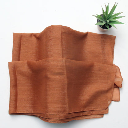 Metallic Chiffon-Camel