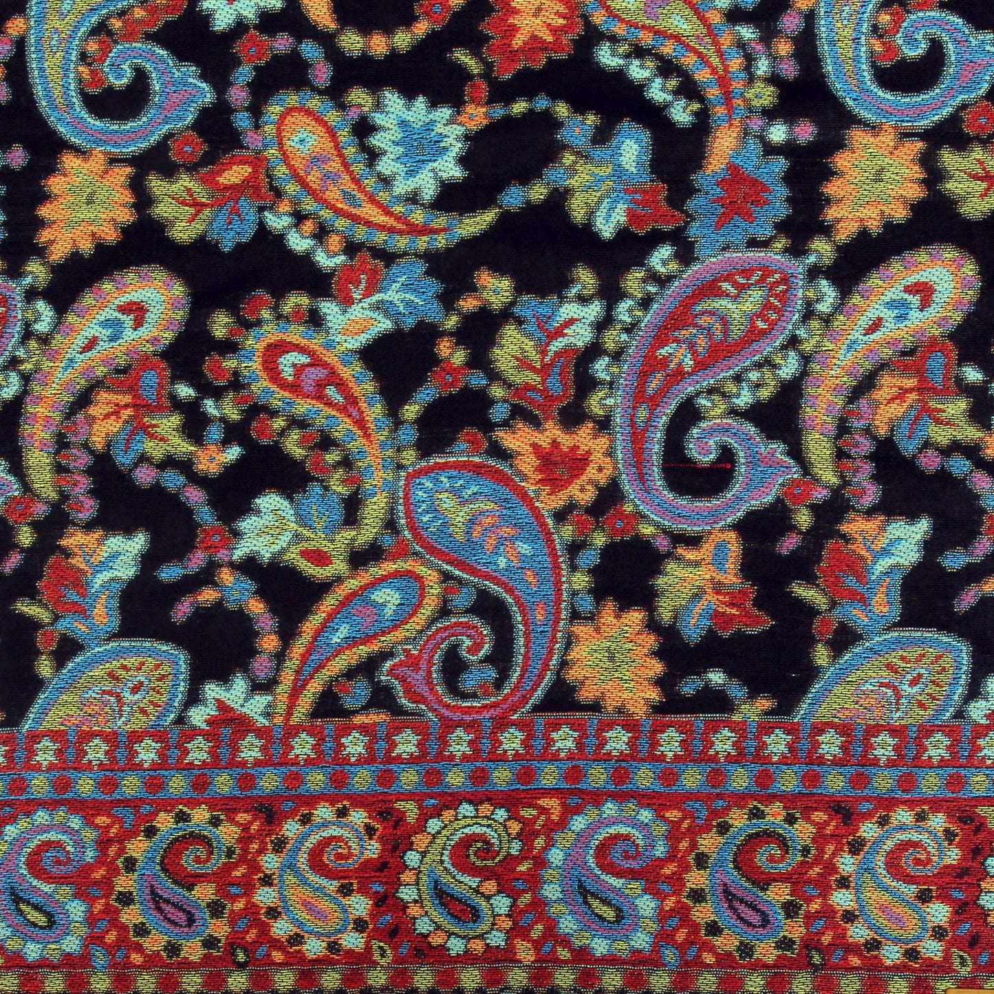 Kani handwoven Hijab - Red Black