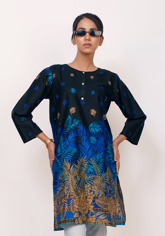 Arzoo Sea Green Blue Lawn Kurti