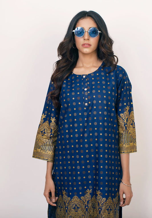 Arzoo Navy Blue Lawn Kurti