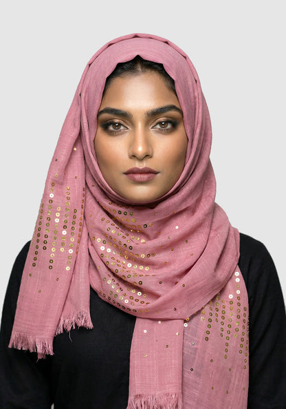 Turkish Square-Strip-Tea Pink