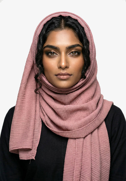 Metallic Chiffon-Powder Pink