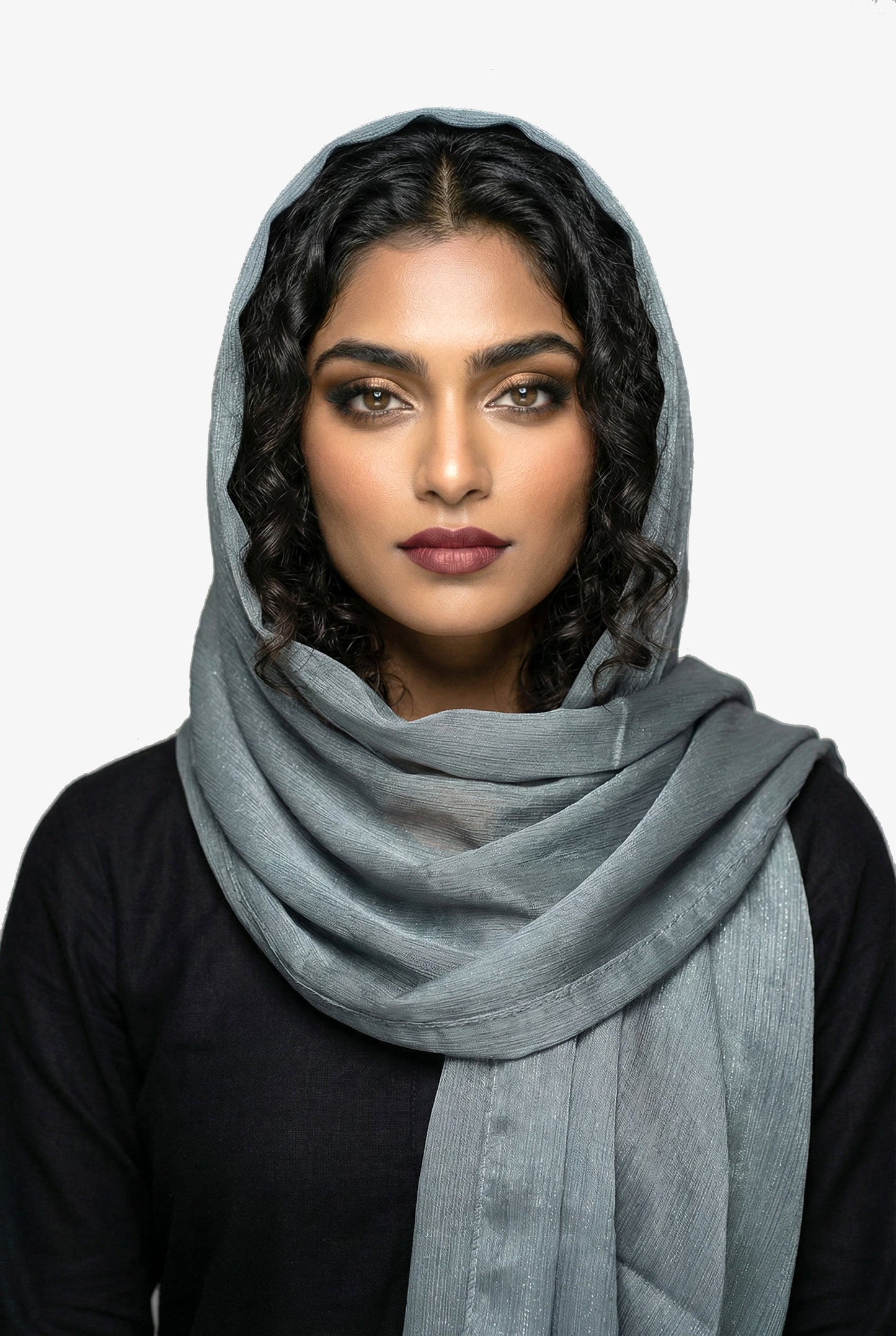 Metallic Chiffon-Mint Green