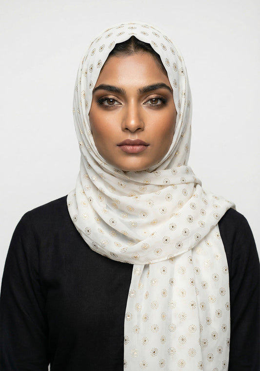 Chiffon Due Drop-White