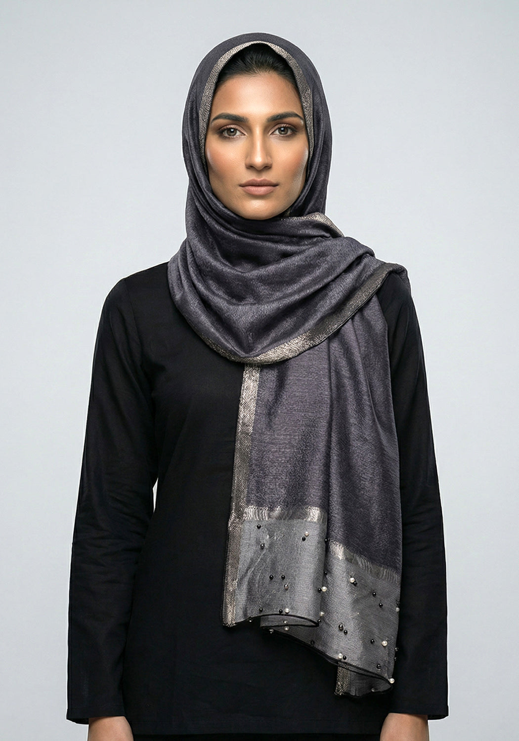 Organza Pearl Dark Grey