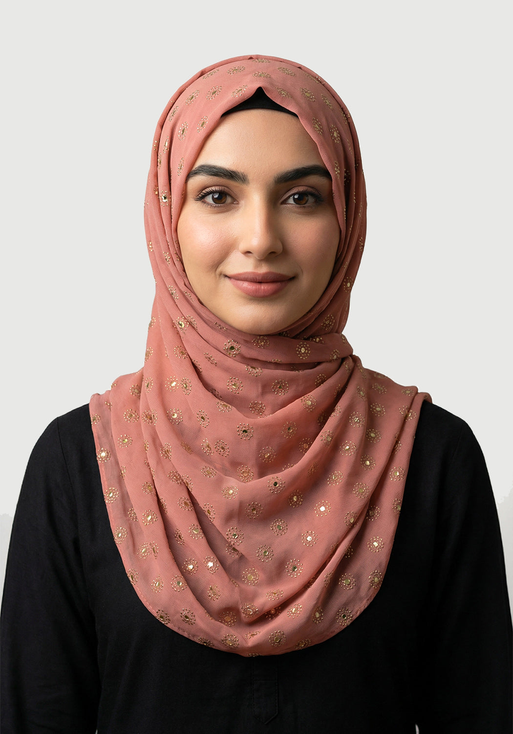 Chiffon Due Drop-Peach