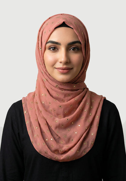 Chiffon Due Drop-Peach