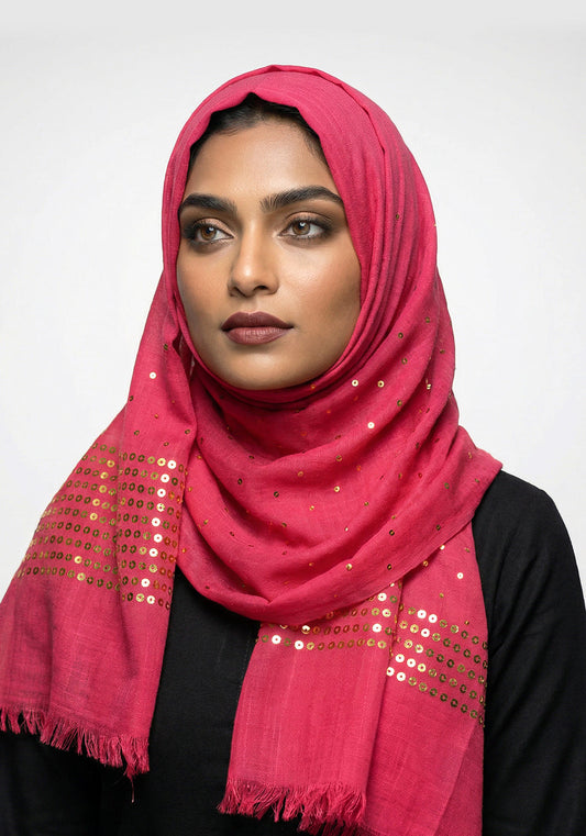 Turkish Square-Strip-Shocking Pink