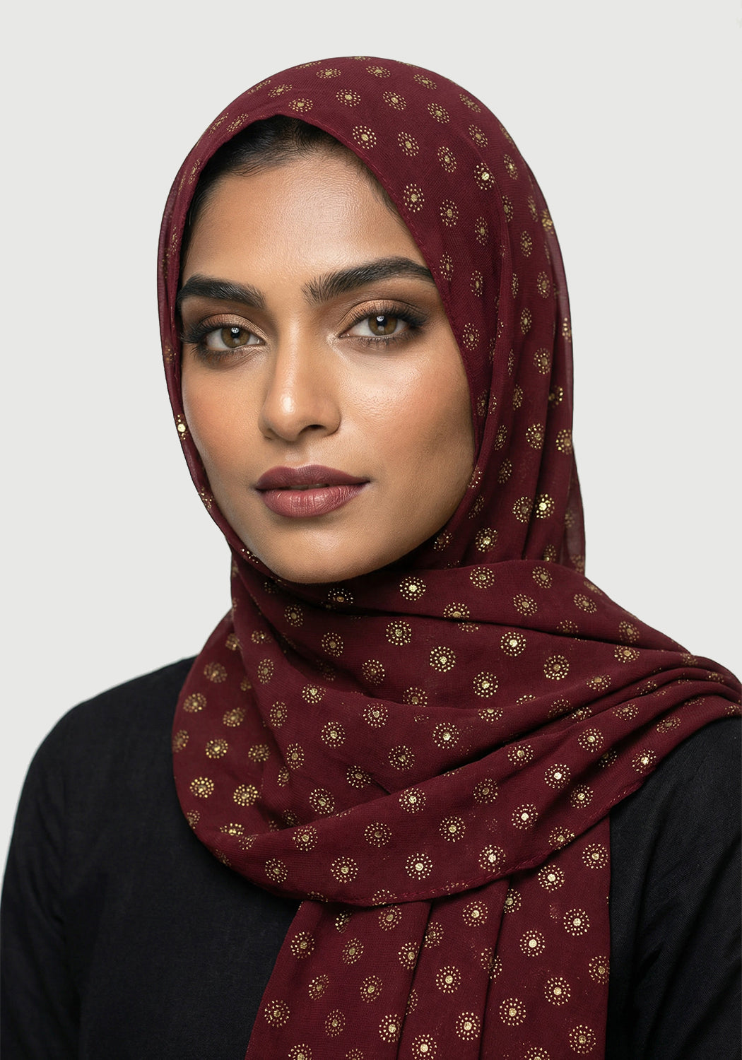 Chiffon Due Drop-Maroon