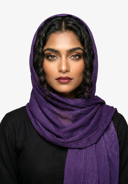 Metallic Chiffon-Purple