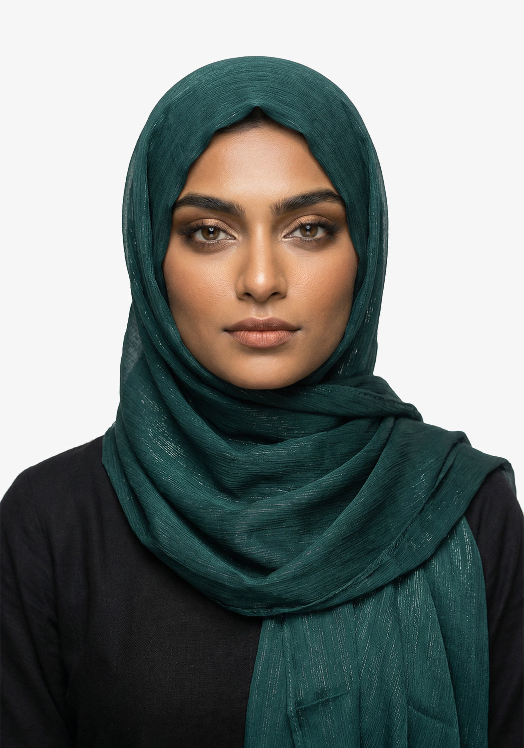 Metallic Chiffon-Dark Green