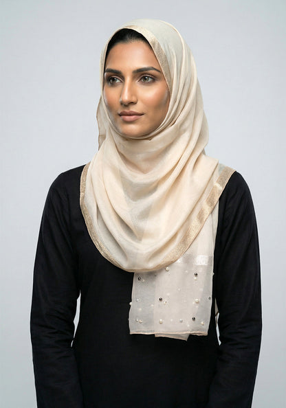 Organza Pearl Off White