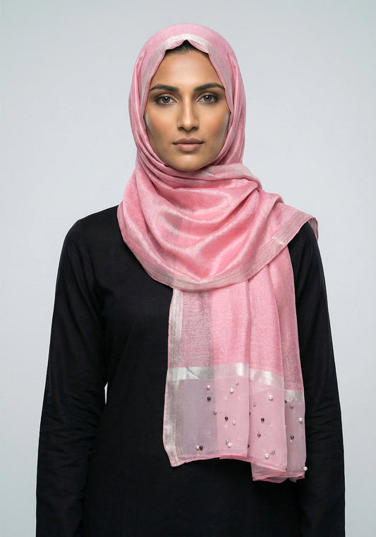 Organza Pearl T-Pink