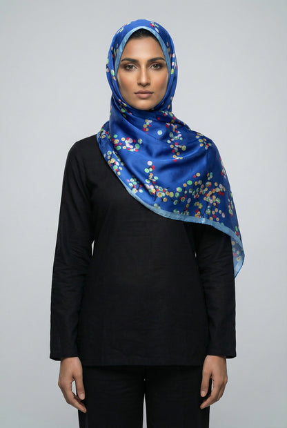 Silk Branded-Sky Blue-Royal Blue