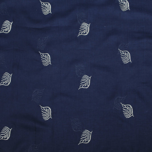 Lawn Embroadry-Navy Blue