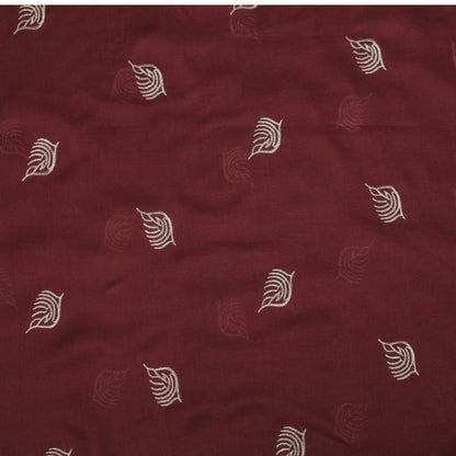 Lawn Embroadry-Maroon
