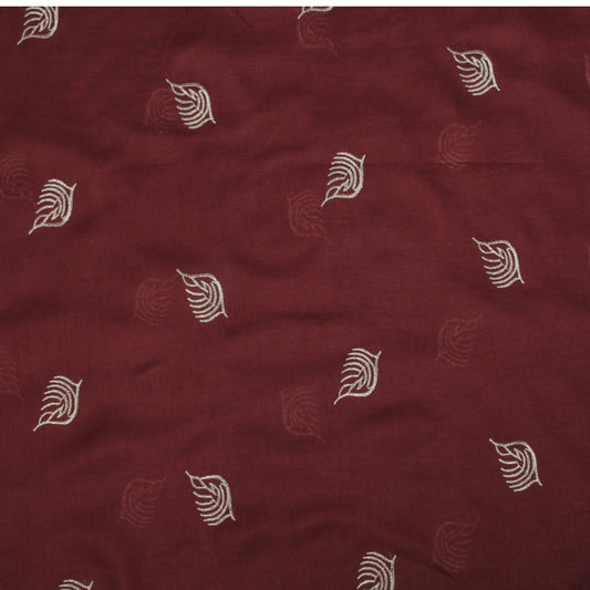 Lawn Embroadry-Maroon